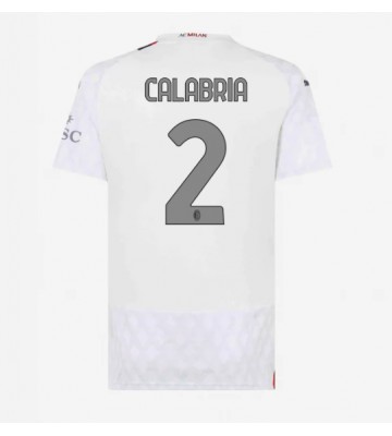 AC Milan Davide Calabria #2 Bortatröja Kvinnor 2023-24 Kortärmad